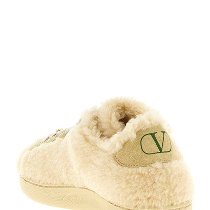 Valentino Garavani Beige Wool Sneakers