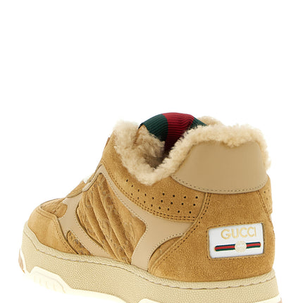 Gucci Beige Calfskin Athletic Sneakers
