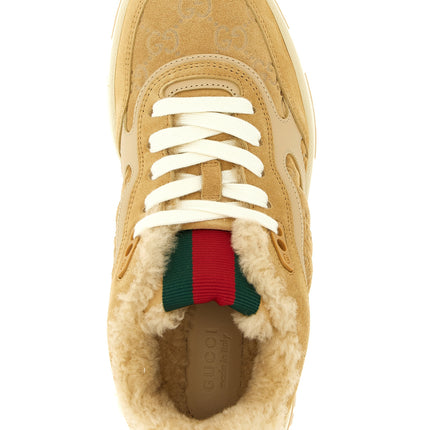 Gucci Beige Calfskin Athletic Sneakers