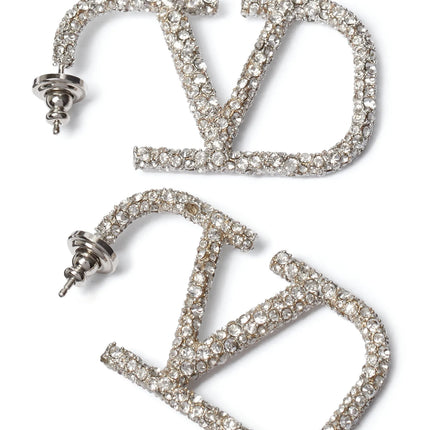 Valentino Garavani Silver Stainless Steel Earrings