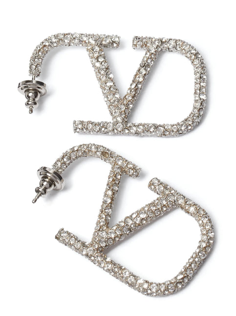 Valentino Garavani Silver Stainless Steel Earrings