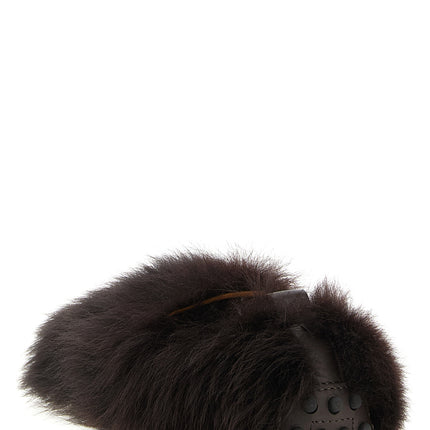 Tod's Brown Lamb Leather Slip-On Loafers