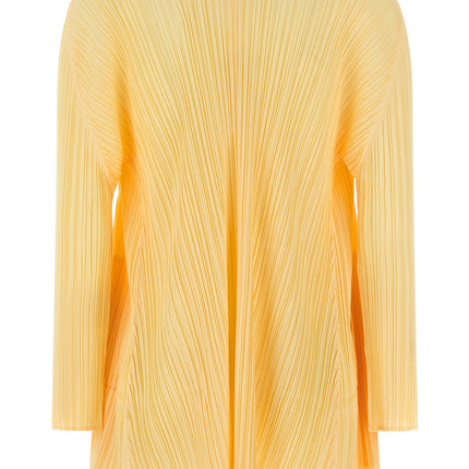 PLEATS PLEASE ISSEY MIYAKE Bicolor Polyester Cardigan