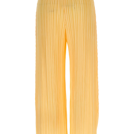 PLEATS PLEASE ISSEY MIYAKE Bicolor Polyester Casual Pants