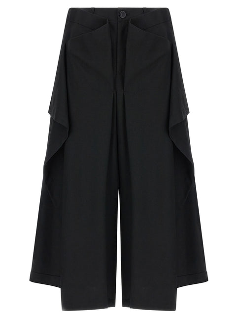 Issey Miyake Black Wool Casual Pants