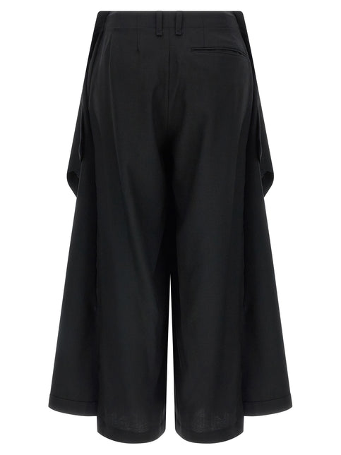Issey Miyake Black Wool Casual Pants
