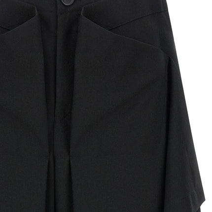 Issey Miyake Black Wool Casual Pants