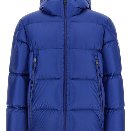 Moncler Blue Polyamide Full-Length Jacket