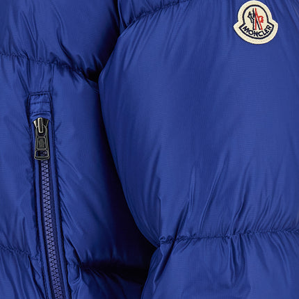 Moncler Blue Polyamide Full-Length Jacket