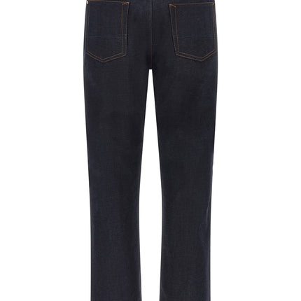 Stone Island Blue Cotton Straight-Leg Jeans