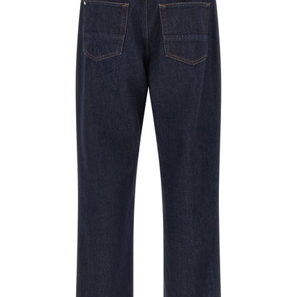 Stone Island Blue Cotton Straight-Leg Jeans