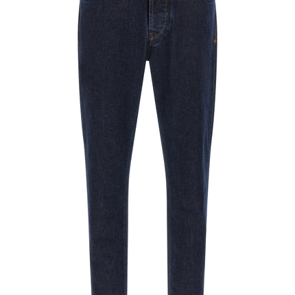 Stone Island Blue Cotton Straight-Leg Jeans