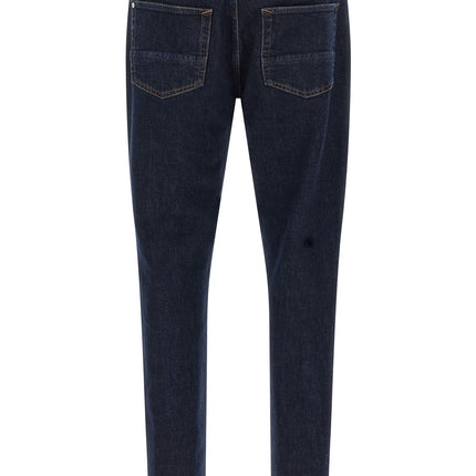 Stone Island Blue Cotton Straight-Leg Jeans