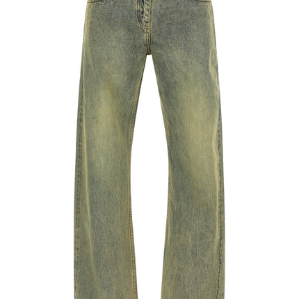 Entire Studios Bicolor Cotton Straight-Leg Jeans
