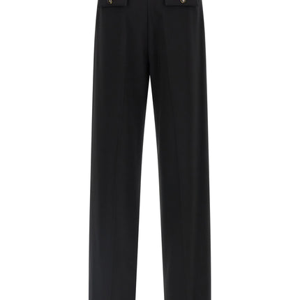Elisabetta Franchi Black Polyester Casual Pants