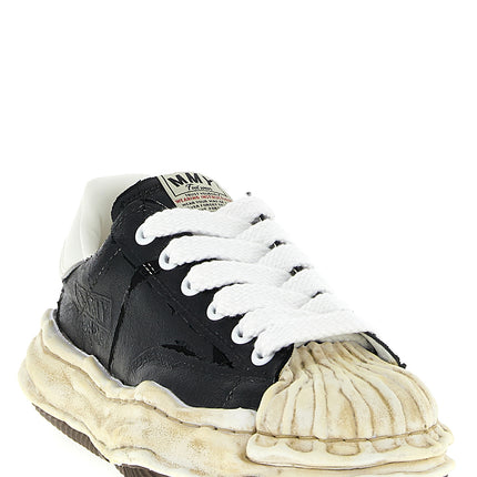 Maison Mihara Yasuhiro Black Cotton Sneakers