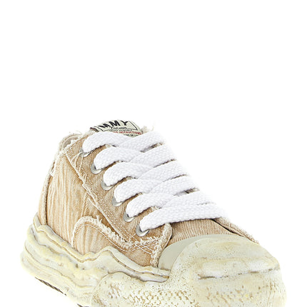 Maison Mihara Yasuhiro Beige Cotton Sneakers