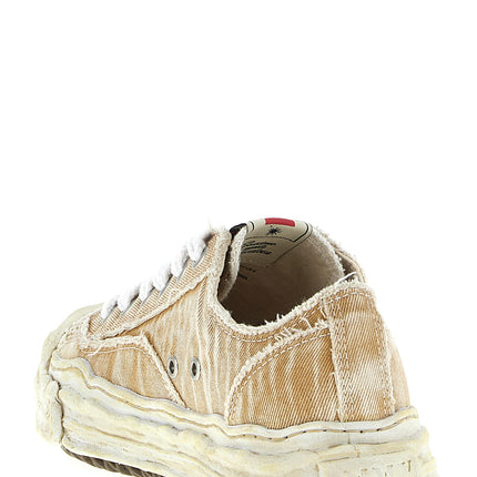 Maison Mihara Yasuhiro Beige Cotton Sneakers