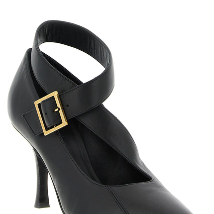 Khaite Black Lamb Leather High Heel Pumps