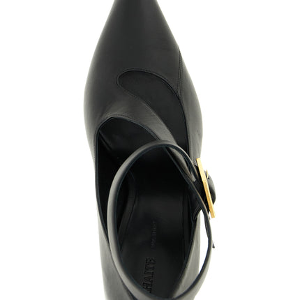 Khaite Black Lamb Leather High Heel Pumps