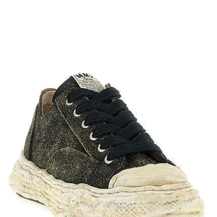 Maison Mihara Yasuhiro Black Cowhide Low Top Sneakers