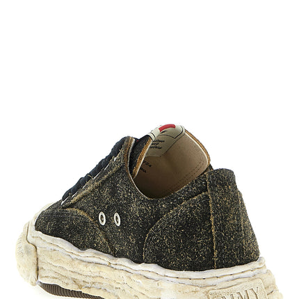 Maison Mihara Yasuhiro Black Cowhide Low Top Sneakers