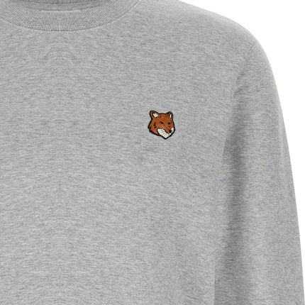 Maison Kitsuné Gray Cotton Sweatshirt