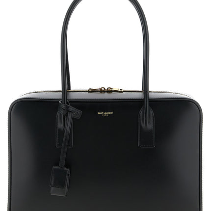 Saint Laurent Black Calfskin Shoulder Bag