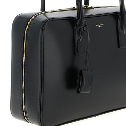 Saint Laurent Black Calfskin Shoulder Bag