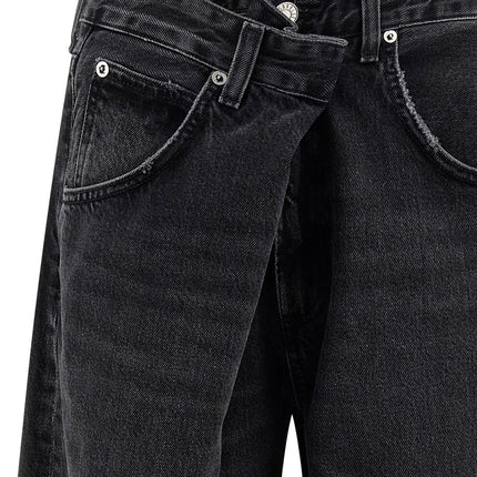 Agolde Black Cotton Jeans Denim