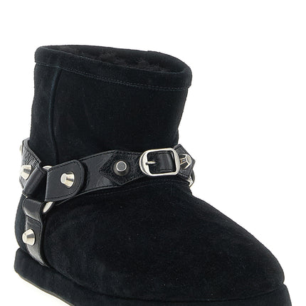 Balenciaga Black Calfskin Ankle Boots