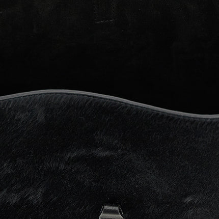 Saint Laurent Black Calfskin Shoulder Bag