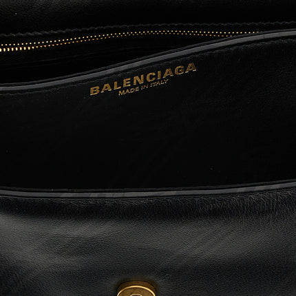 Balenciaga Black Leather Shoulder Bag