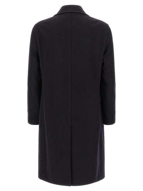 Tagliatore Blue Wool Coat
