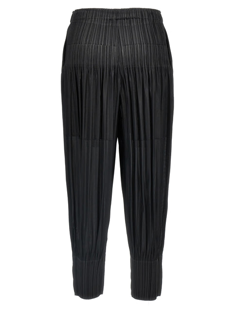 PLEATS PLEASE ISSEY MIYAKE Black Polyester Casual Pants PLEATS PLEASE ISSEY MIYAKE