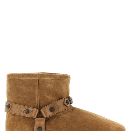 Balenciaga Beige Calfskin Ankle Boots