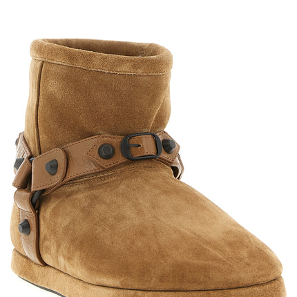 Balenciaga Beige Calfskin Ankle Boots
