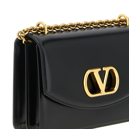 Valentino Garavani Black Calfskin Shoulder Bag