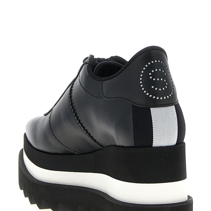 Stella McCartney Black Polyethylene Wedge Sandals