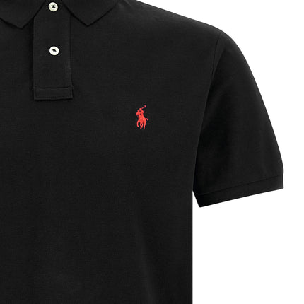 Polo Ralph Lauren Black Cotton Polo Shirt