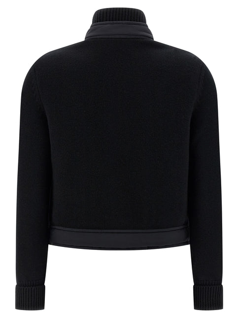 Moncler Grenoble Black Polyamide Cardigan