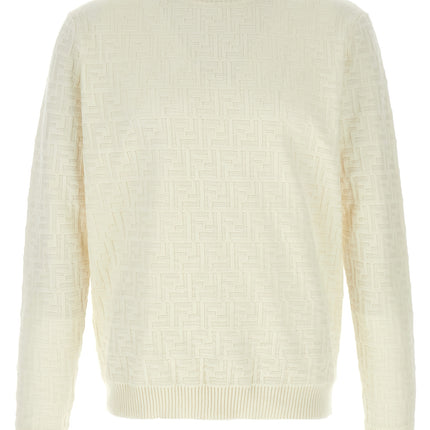 Fendi White Cotton Cardigan