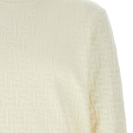Fendi White Cotton Cardigan