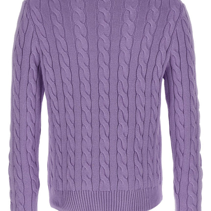 Polo Ralph Lauren Purple Cotton Cardigan