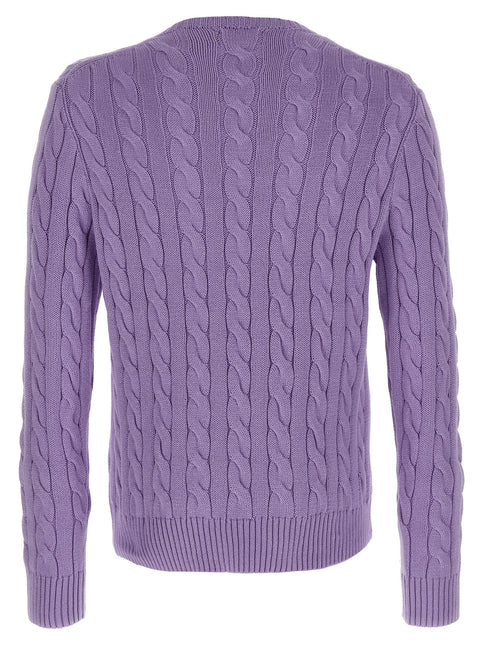 Polo Ralph Lauren Purple Cotton Cardigan