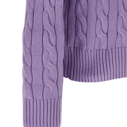 Polo Ralph Lauren Purple Cotton Cardigan