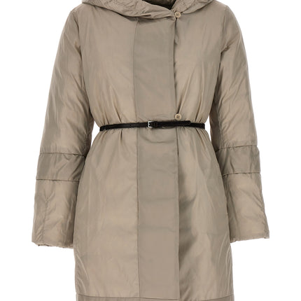 Max Mara Beige Polyamide Full-Length Jacket