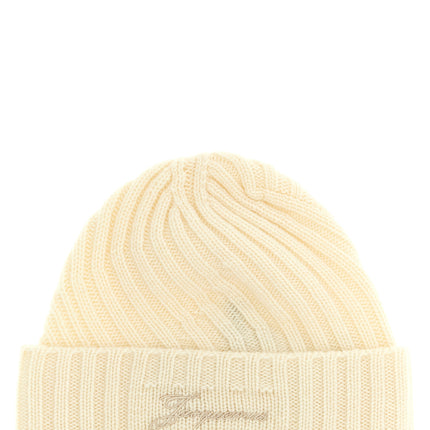 Jacquemus White Cashmere Beanie