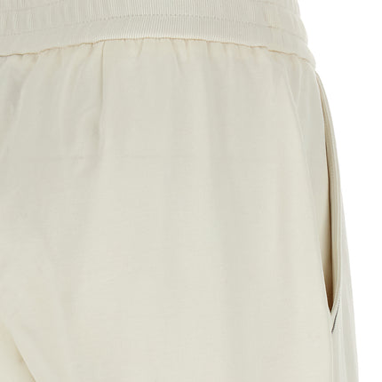 Brunello Cucinelli White Cotton Joggers (Workout Pants)