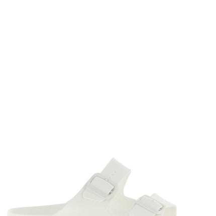 Birkenstock White Synthetic Slides